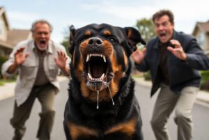 Growling dog