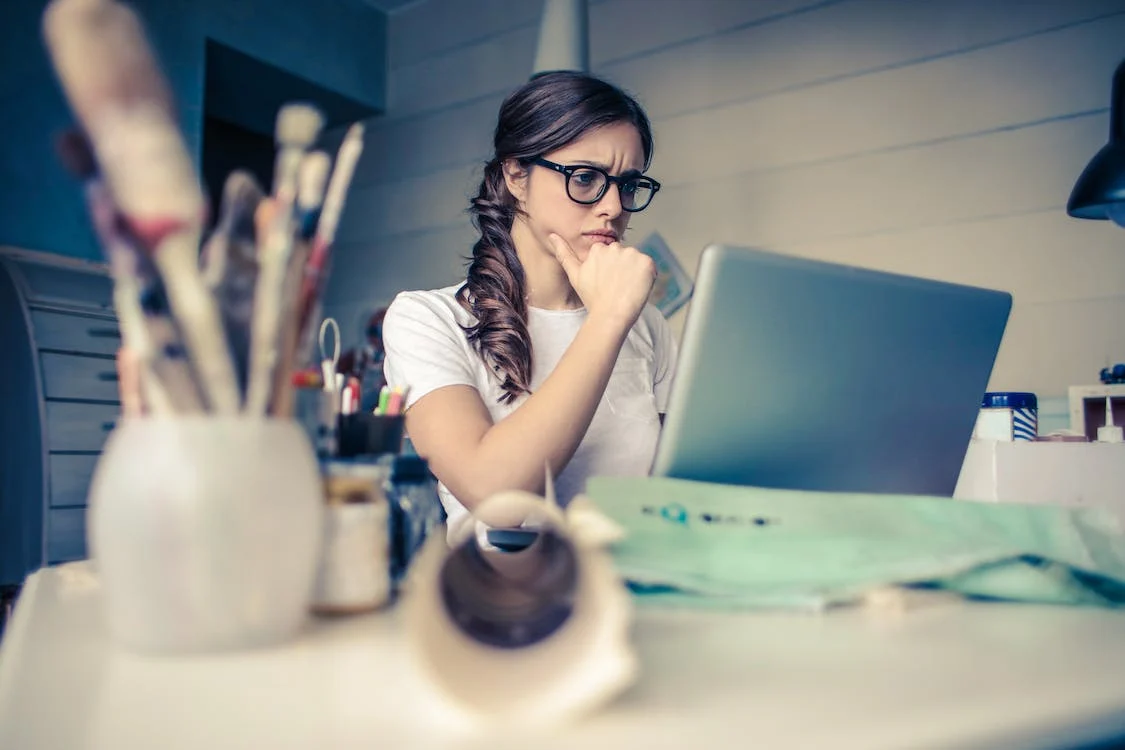 Girl at Computer