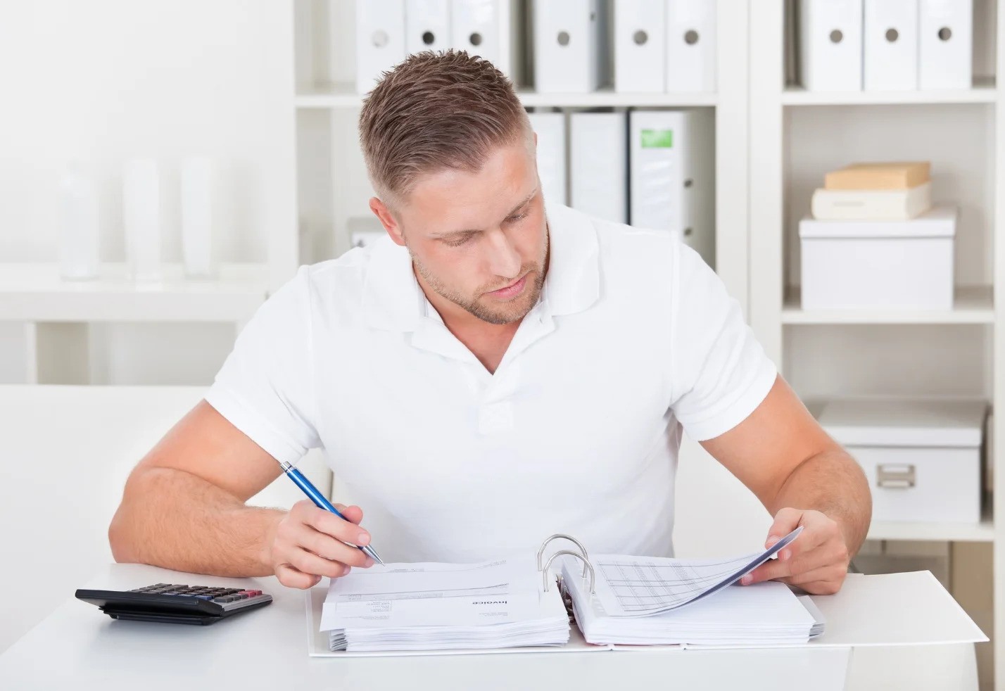 Man at Desk